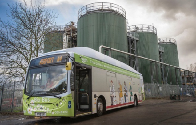 Un bus anglais qui roule au biométhane